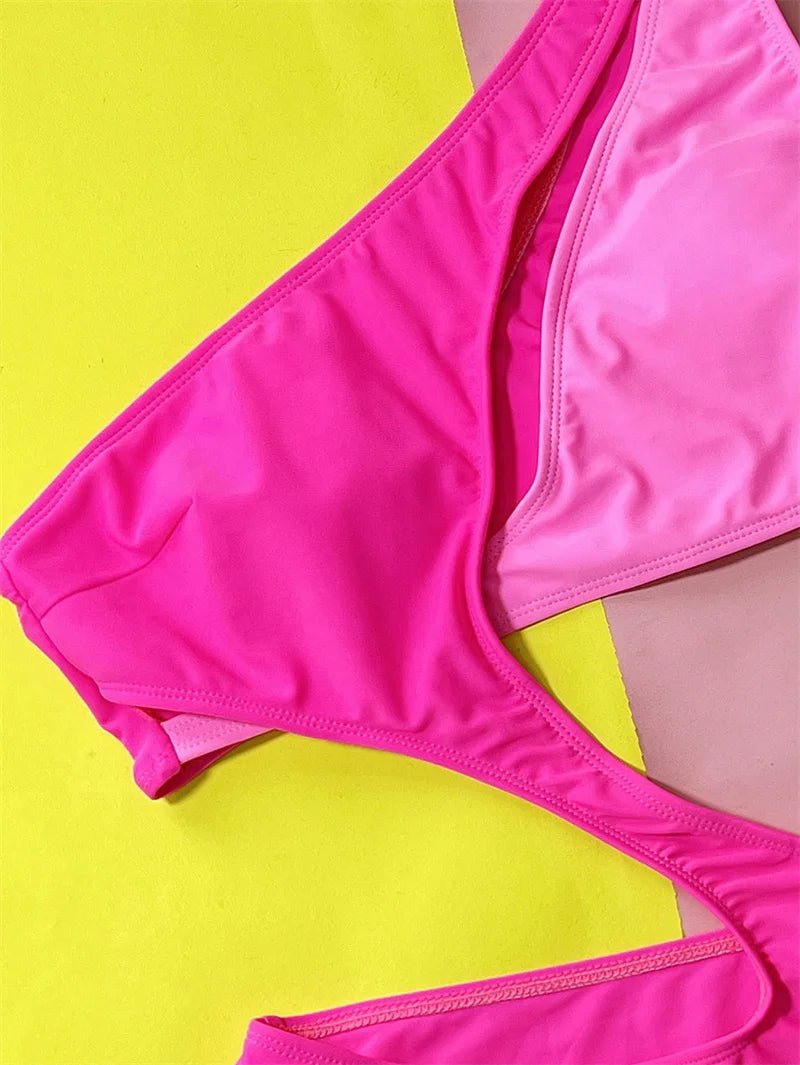 Bikini intero scavato asimmetrico da donna - costumi ATREND
