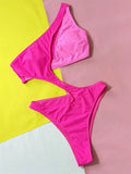 Bikini intero scavato asimmetrico da donna - costumi ATREND