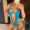 Bikini intero scavato con catena sui fianchi da donna ATREND