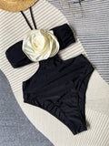Bikini intero scavato con fiore da donna ATREND
