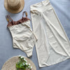 Bikini intero scavato con gonna lunga da donna ATREND