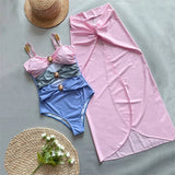 Bikini intero scavato con gonna lunga da donna - costumi ATREND