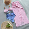 Bikini intero scavato con gonna lunga da donna ATREND