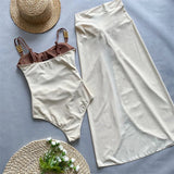 Bikini intero scavato con gonna lunga da donna - costumi ATREND