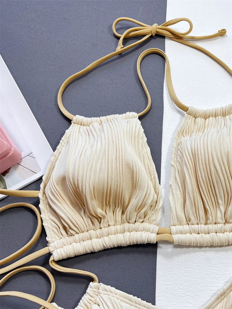 Bikini intero scavato con lacci laterali da donna - costumi ATREND