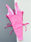 Bikini intero scavato con lacci laterali da donna - costumi ATREND