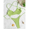 Bikini intero scavato con lacci laterali da donna ATREND