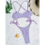 Bikini intero scavato con lacci laterali da donna ATREND
