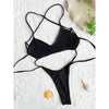 Bikini intero scavato con lacci laterali da donna ATREND