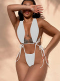 Bikini intero scavato intrecciato da donna - costumi ATREND