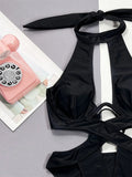 Bikini intero scavato intrecciato da donna - costumi ATREND