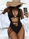 Bikini intero scavato intrecciato da donna - costumi ATREND