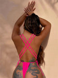 Bikini intero scavato intrecciato da donna - costumi ATREND