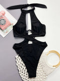 Bikini intero scavato intrecciato da donna - costumi ATREND