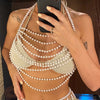 Bikini patchwork geometrico con perle da donna ATREND