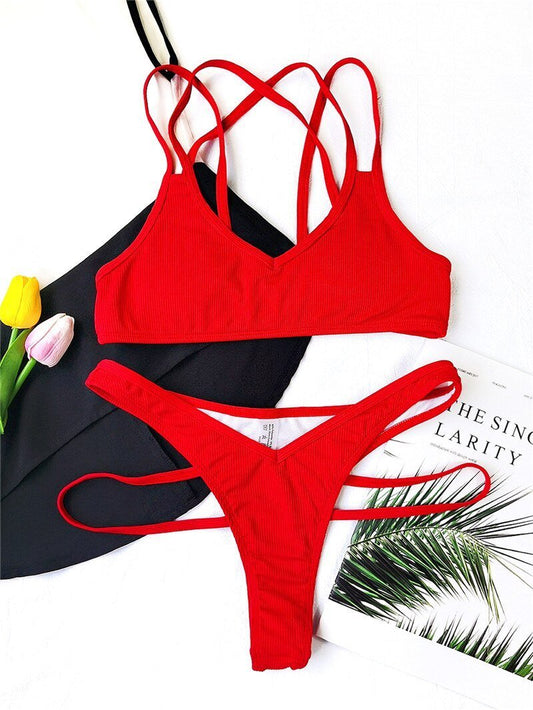 Bikini reggiseno a fascia & mutande scavate - costumi ATREND