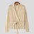 Blazer casual a maniche lunghe con chiusura intrecciata e cintura da uomo ATREND