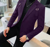 Blazer casual con fibbie a maniche lunghe da uomo ATREND