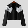 Blazer corto a maniche lunghe con nappe e stelle da uomo ATREND