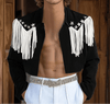 Blazer corto a maniche lunghe con nappe e stelle da uomo ATREND