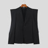Blazer geometrico scavato a manica lunga con bordo a contrasto da uomo ATREND
