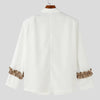 Blazer patchwork a maniche lunghe con cuore plissettato da uomo ATREND