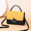 Borsa a mano bicolor con tracolla in pelle PU e chiusura magnetica e cerniera da donna ATREND