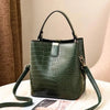 Borsa a mano casual a secchiello con tracolla in pelle PU da donna ATREND