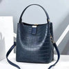Borsa a mano casual a secchiello con tracolla in pelle PU da donna ATREND