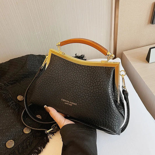 Borsa a mano casual con tracolla in pelle sintetica da donna ATREND