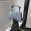 Borsa a mano con manico intrecciato e tracolla in pelle PU da donna ATREND