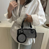 Borsa a mano con tracolla a catena brillantini e portamonete in pelle PU da donna ATREND