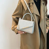 Borsa a mano con tracolla e chiusura geometrica con brillantini in pelle PU da donna ATREND