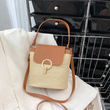 Borsa a mano con tracolla in paglia da donna ATREND