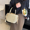 Borsa a mano in paglia con coulisse da donna ATREND