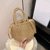 Borsa a mano in paglia con coulisse da donna ATREND