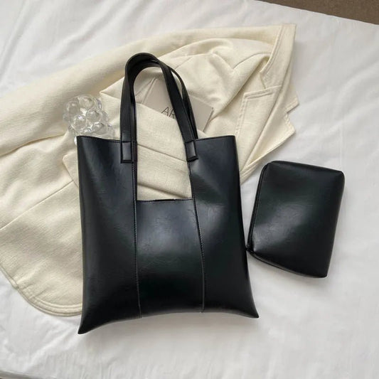 Borsa a spalla casual geometrica con pochette da donna ATREND