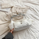 Borsa a spalla con fiocco e catena da donna - Borsa a spalla ATREND