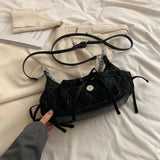Borsa a spalla con fiocco e catena da donna - Borsa a spalla ATREND