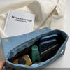 Borsa a spalla con tracolla a catena in denim trapuntato da donna ATREND