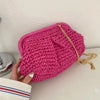 Borsa a spalla con tracolla in paglia intrecciata da donna ATREND