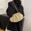 Borsa a spalla con tracolla in paglia intrecciata da donna ATREND