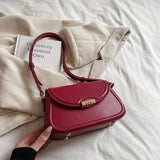 Borsa a spalla con tracolla retrò in pelle PU da donna - Borsa a spalla ATREND