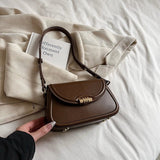 Borsa a spalla con tracolla retrò in pelle PU da donna - Borsa a spalla ATREND