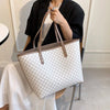 Borsa a spalla impermeabile in pelle PU in stampa geometrica da donna ATREND