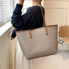 Borsa a spalla impermeabile in pelle PU in stampa geometrica da donna ATREND