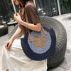 Borsa a spalla rotonda in paglia da donna ATREND