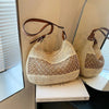 Borsa a tracolla casual in paglia intrecciata da donna ATREND