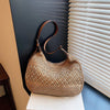 Borsa a tracolla casual in paglia intrecciata da donna ATREND