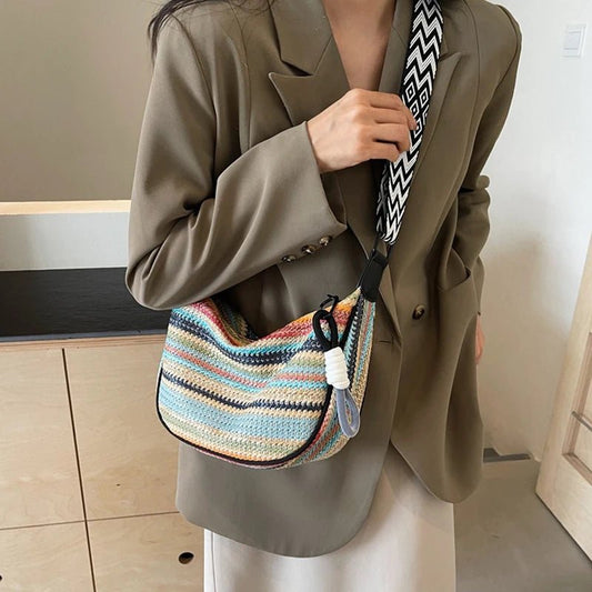 Borsa a tracolla casual multicolor da donna ATREND